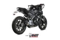 1116405-2-800Wx800H MIVV GP Pro Full Exhaust System Black Stainless Steel - Yamaha MT 125