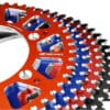 SCAR Rear Sprocket  Aluminium Self Cleaning - 428