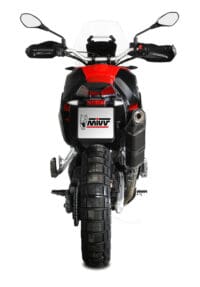1116608-3-800Wx800H MIVV Speed Edge Slip-On Muffler Black Stainless Steel - Aprilia Tuareg 660