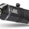 1116608-4-800Wx800H MIVV Speed Edge Slip-On Muffler Black Stainless Steel - Aprilia Tuareg 660