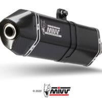 1119319001-1-800Wx800H MIVV Speed Edge Slip-On Muffler Black Stainless Steel/Carbon End-Cap - Harley Davidson Pan America