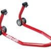 3032160-2-800Wx800H PADDOCKSTAND VOORWIEL MET ROLSTEUNEN