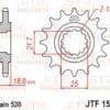 JT SPROCKETS Staal geluidsarm voortandwiel 1538 - 520