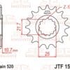 JT SPROCKETS Staal geluidsarm voortandwiel 1595 - 520