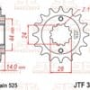 JT SPROCKETS Staal geluidsarm voortandwiel 314 - 525