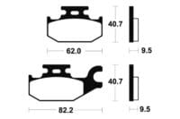 TECNIUM MX/ATV Remblokken - MO254 Gesinterd metaal