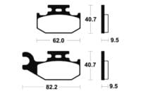 TECNIUM MX/ATV Remblokken - MO267 Gesinterd metaal