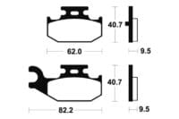 TECNIUM MX/ATV Remblokken - MO316 Gesinterd metaal
