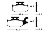 TECNIUM MX/ATV Remblokken - MO335 Gesinterd metaal