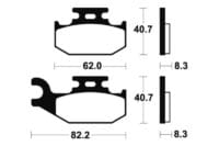 TECNIUM MX/ATV Remblokken - MO336 Gesinterd metaal