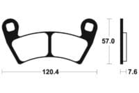 TECNIUM MX/ATV Remblokken - MO397 Gesinterd metaal