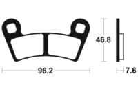 TECNIUM MX/ATV Remblokken - MO398 Gesinterd metaal