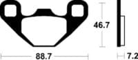 TECNIUM MX/ATV Remblokken - MO406 Gesinterd metaal