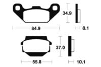 TECNIUM MX/ATV Remblokken - MO91 Gesinterd metaal