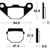 800Wx800H-1022926-1 TECNIUM MX/ATV Remblokken - MOA044 Gesinterd metaal