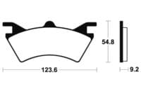 TECNIUM MX/ATV Remblokken - MOA257 Gesinterd metaal