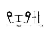 TECNIUM MX/ATV Remblokken - MOA398 Gesinterd metaal