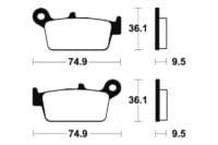 800Wx800H-1022942-1 TECNIUM Racing MX/ATV Remblokken - MOR104 Gesinterd metaal