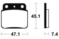 800Wx800H-1022951-1 TECNIUM Racing MX/ATV Remblokken - MOR149 Gesinterd metaal