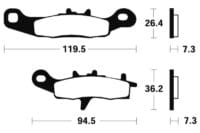 800Wx800H-1022962-1 TECNIUM Racing MX/ATV Remblokken - MOR226 Gesinterd metaal