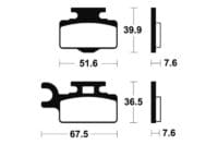 800Wx800H-1022963-1 TECNIUM Racing MX/ATV Remblokken - MOR252 Gesinterd metaal