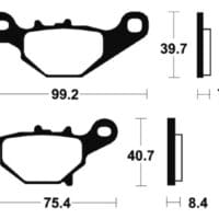 800Wx800H-1022986-1 TECNIUM Racing MX/ATV Remblokken - MOR320 Gesinterd metaal