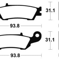 800Wx800H-1022990-1 TECNIUM Racing MX/ATV Remblokken - MOR340 Gesinterd metaal