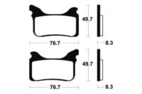 800Wx800H-1022991-1 TECNIUM Racing MX/ATV Remblokken - MOR342 Gesinterd metaal