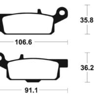 800Wx800H-1022993-1 TECNIUM Racing MX/ATV Remblokken - MOR349 Gesinterd metaal