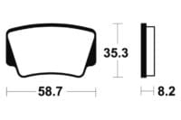 800Wx800H-1022999-1 TECNIUM Racing MX/ATV Remblokken - MOR367 Gesinterd metaal