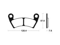 800Wx800H-1023005-1 TECNIUM Racing MX/ATV Remblokken - MOR397 Gesinterd metaal