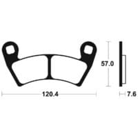 800Wx800H-1023005-1 TECNIUM Racing MX/ATV Remblokken - MOR397 Gesinterd metaal