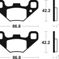 800Wx800H-1023008-1 TECNIUM Racing MX/ATV Remblokken - MOR405 Gesinterd metaal
