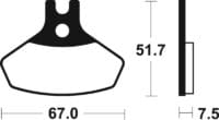 800Wx800H-1023010-1 TECNIUM Racing MX/ATV Remblokken - MOR407 Gesinterd metaal