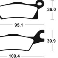 800Wx800H-1023013-1 TECNIUM Racing MX/ATV Remblokken - MOR411 Gesinterd metaal