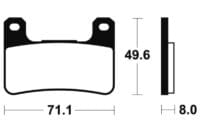 TECNIUM Professional Racing Remblokken - MSR306 Gesinterd metaal