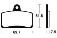 TECNIUM Maxi Scooter Remblokken - MSS321 Gesinterd metaal