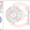 BREMBO Serie Oro ronde vaste remschijf