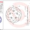 BREMBO Serie Oro ronde vaste remschijf