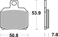 BREMBO Scooter Remblokken - 07004XS Gesinterd metaal
