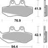 BREMBO Scooter Remblokken - 07012XS Gesinterd metaal