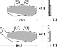 BREMBO Scooter Remblokken - 07012XS Gesinterd metaal