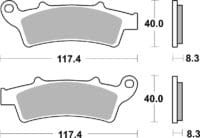BREMBO Scooter Remblokken - 07045XS Gesinterd metaal