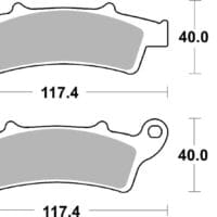BREMBO Scooter Remblokken - 07045XS Gesinterd metaal