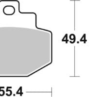 BREMBO Scooter Remblokken - 07047XS Gesinterd metaal