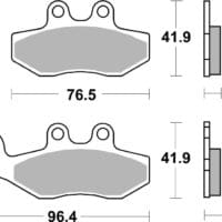 BREMBO Scooter Remblokken - 07056XS Gesinterd metaal