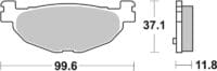 BREMBO Scooter Remblokken - 07059XS Gesinterd metaal