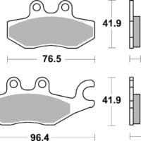 800Wx800H-1035749-1 BREMBO Scooter Remblokken - 07060XS Gesinterd metaal