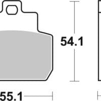 800Wx800H-1035750-1 BREMBO Scooter Remblokken - 07061XS Gesinterd metaal