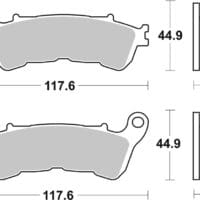 800Wx800H-1035751-1 BREMBO Scooter Remblokken - 07063XS Gesinterd metaal